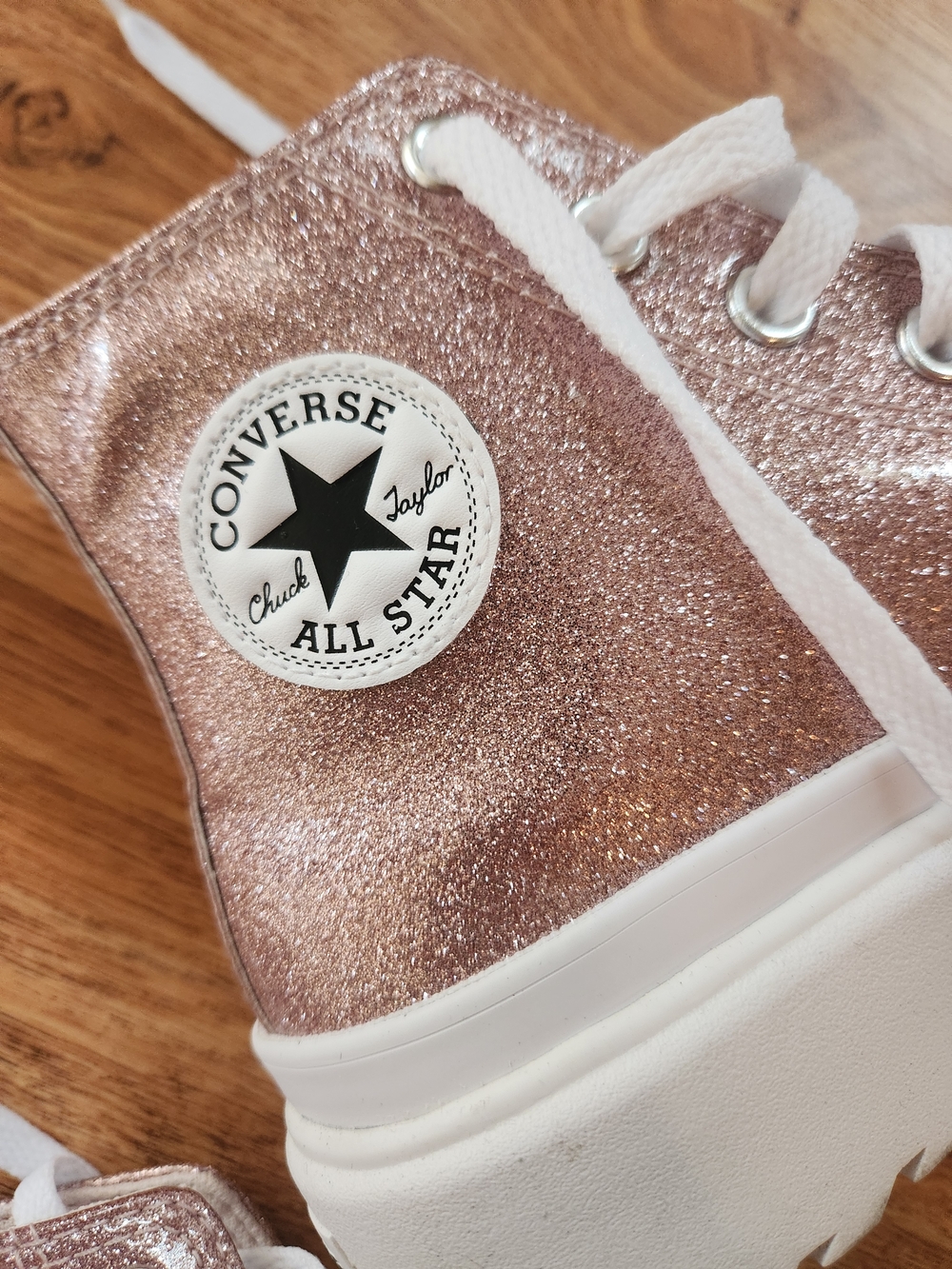 Converse All Star Platform Glitter High-Top Sneakers - Pink - Women's / Big Kids - Picture 2 of 7